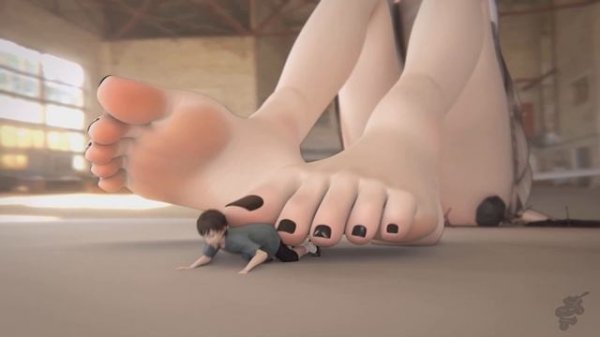 Anna's Giant Tease - Giantess growth animation