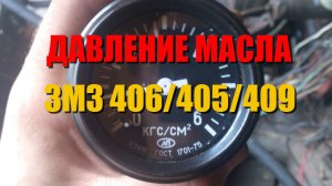 Давление масла на двигателе ЗМЗ 406, 405, 409 Газель и Уаз.