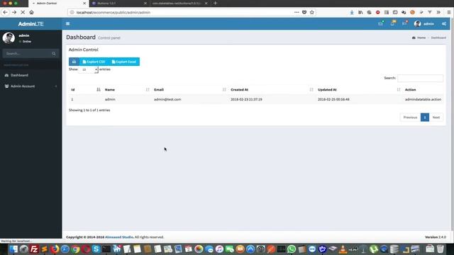 #9 تركيب الازار التصدير والطبع وازرار الاضافة والحذف والتعديل على المشرفين لل Datatable смотреть онлайн
