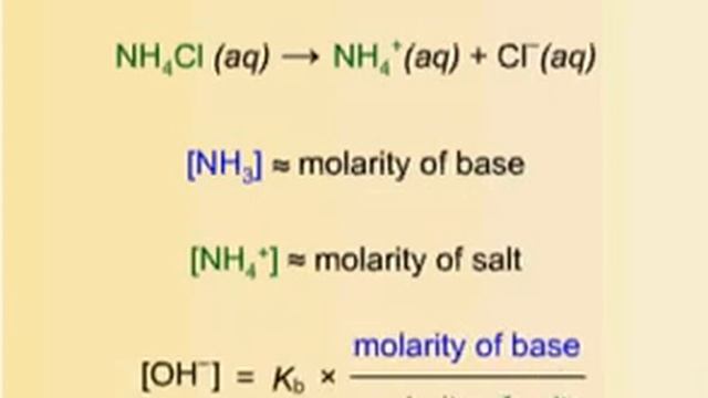 Calculating the pH of a NH3/NH4Cl buffer смотреть онлайн