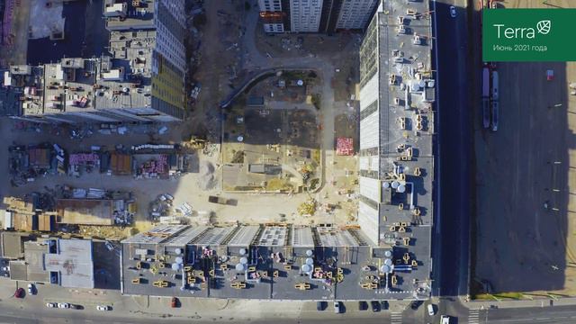 Ход строительства ЖК TERRA на Земледельческой улице. Июнь 2021 смотреть онлайн