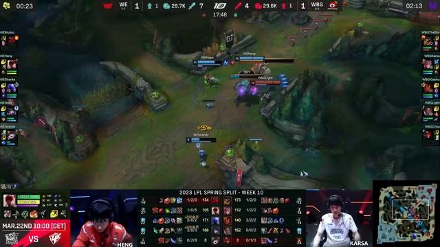 WE vs WBG - Game 3 | Week 10 Day 2 LPL Spring 2023 | Team WE vs Weibo Gaming G3 смотреть онлайн