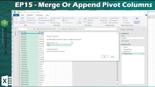Merge & Append Pivot Column | Power Query Masterclass EP15 | Get & Transform [Hindi] смотреть онлайн