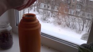 Напиток из плодов шиповника в термосе.