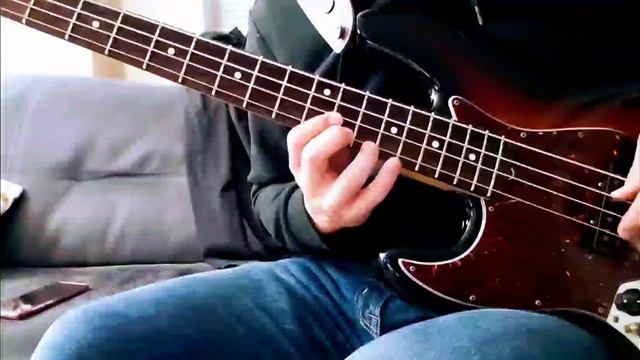 Bach cello suite 1 minuetto ii / Fender Jazz American Standard electric bass смотреть онлайн