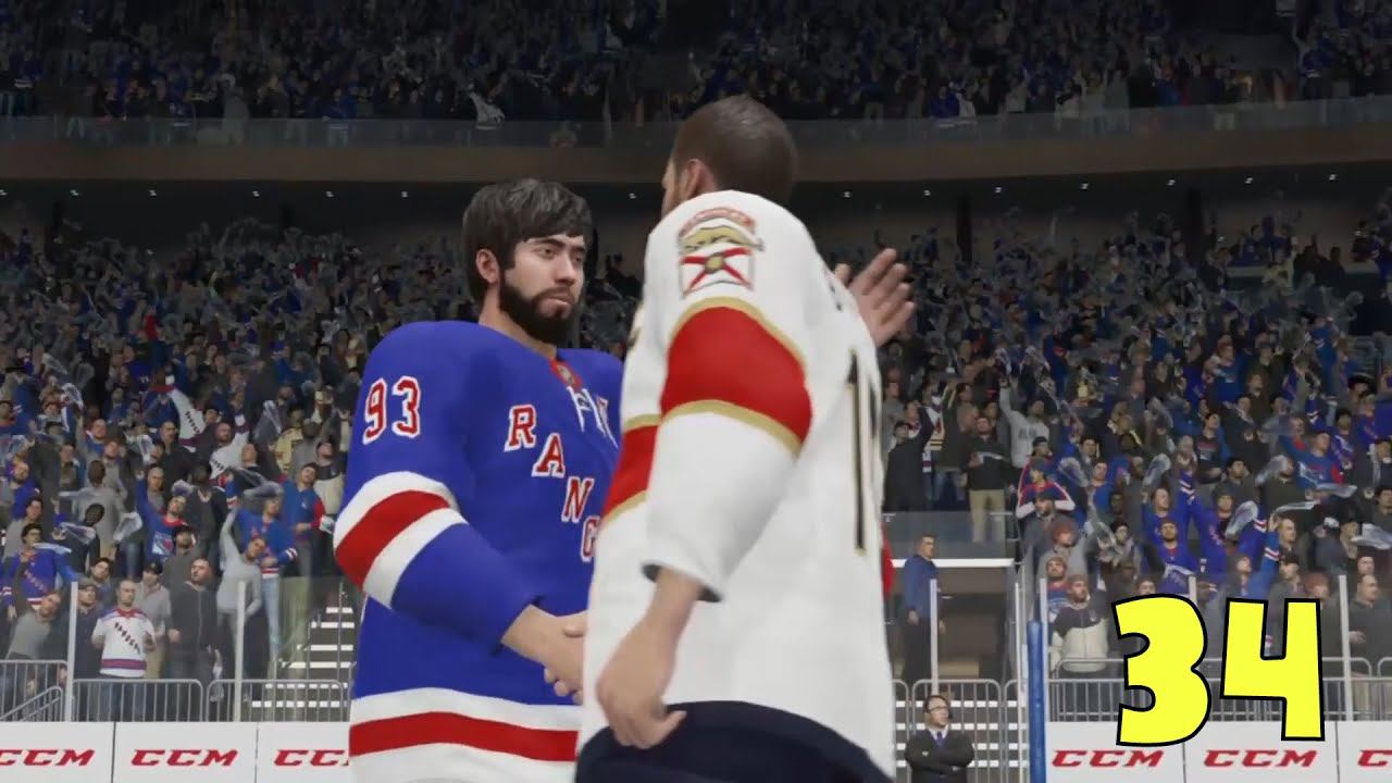 ИТОГ ПЕРВОГО РАУНДА С ФЛОРИДОЙ - NHL 20 Карьера за Рейнджерс #34 смотреть онлайн