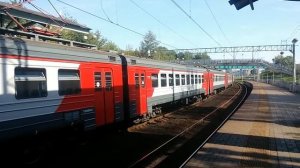 ЭД4М-0200 и ЭД4М-0158 На станции Авиамоторная (Новая)