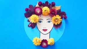 Поделка "Портрет мамы". Поделка ко Дню Матери своими руками.