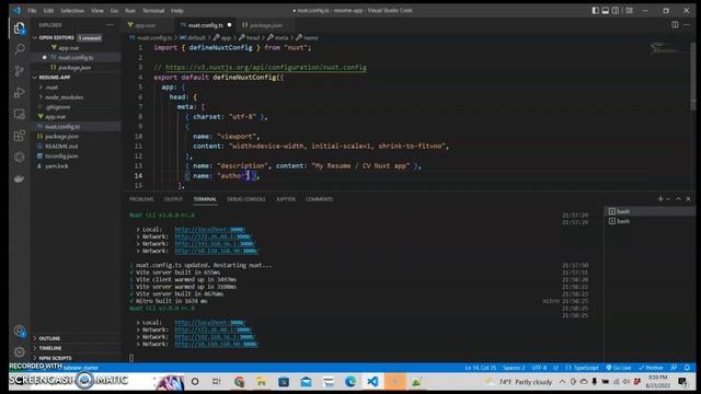 Nuxt 3 Beginners Tutorials - Add Head to Nuxt.Config.ts - Part 4 смотреть онлайн