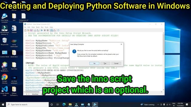 Creating and Deploying Python Software in Windows | Inno Setup Python #software смотреть онлайн