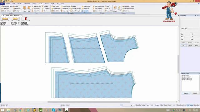 Gerber AccuMark tutorial- Grade Proportional (high res) смотреть онлайн
