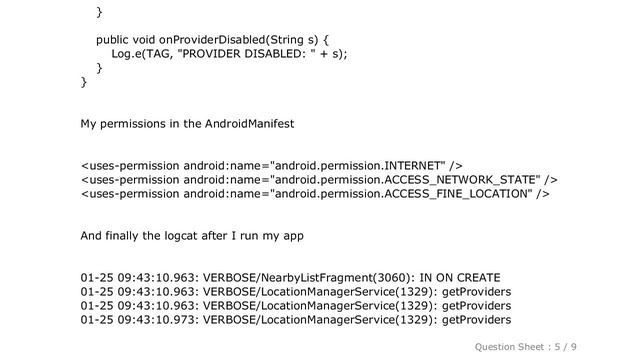 Android : OnLocationChanged callback is never called смотреть онлайн