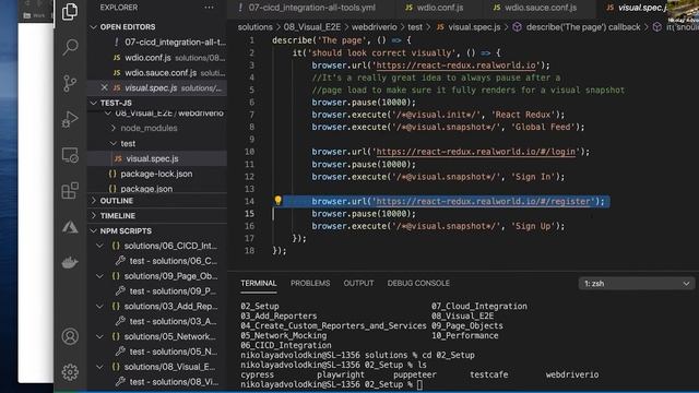 08 Sauce Labs Intro to JS Testing at Scale | Visual End-to-End Testing смотреть онлайн