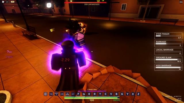 Canon fight DIO VS Jotaro in roblox is unbreakable смотреть онлайн