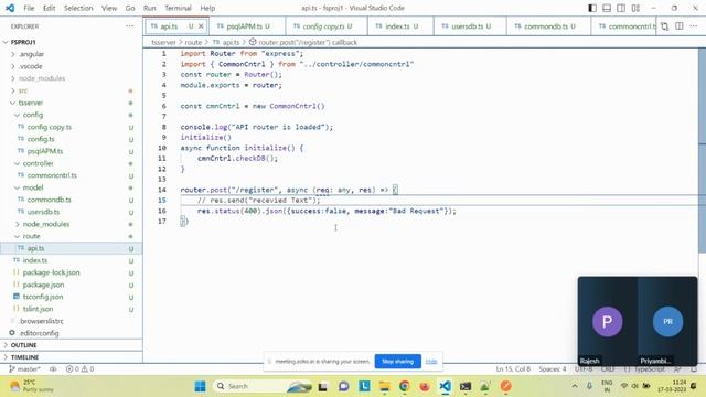Angular Material Node Server - registering the new method and creating model and controller смотреть онлайн