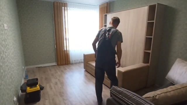 Мебельвайс Мебель трансформер для небольшой квартиры, квартиры студии, откидная кровать смотреть онлайн