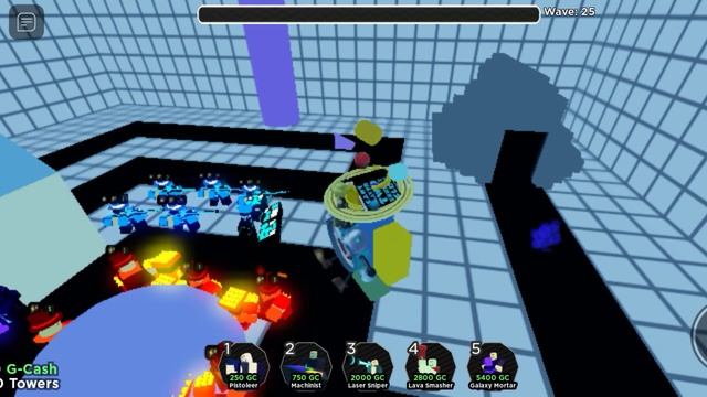 Round 25 Solo!|Geometry Defense Roblox смотреть онлайн