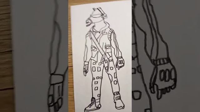 крутая Эмси лама в черном и белом цвете_игра на компьютере фортнайт.