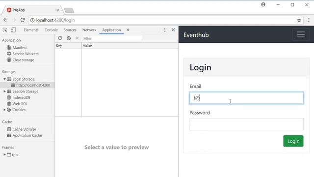 Angular Authentication Tutorial - 23 - Storing JWT in the front-end смотреть онлайн