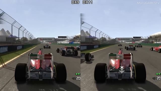 F1 2011 - DirectX 9 Vs DirectX 11 - Graphics Comparison