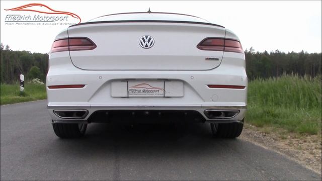 Friedrich Motorsport Sportauspuff VW Arteon 2.0l TSI 4motion 206kW - 76mm Klappenanlage + Downpipe смотреть онлайн