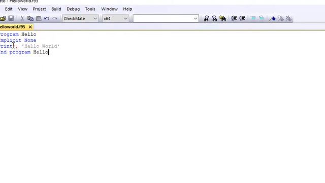 PROGRAMMING WITH FORTRAN: Hello world program with Plato IDE | fortran tutorial. смотреть онлайн