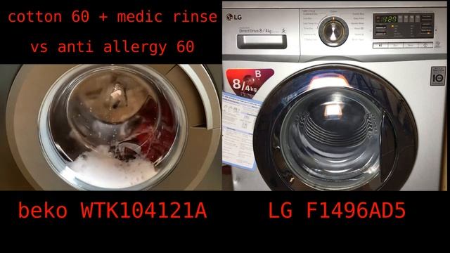 Virtual Wash Race #5 - Beko Vs LG - Cotton\allergy 60°