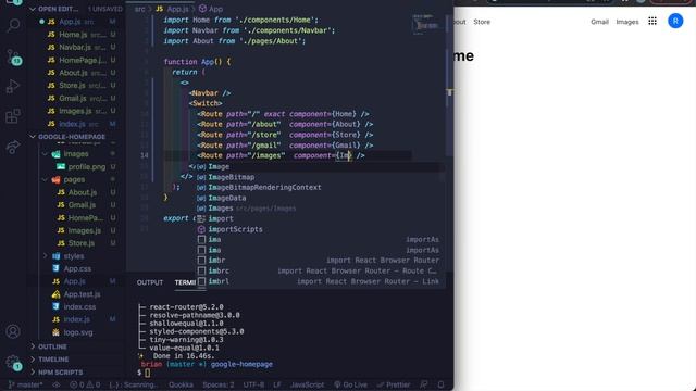 How to Make Google Website Using React JS & Styled Components - Beginner Tutorial смотреть онлайн