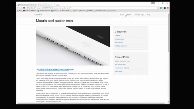 Clean Cut Wordpress Theme | WordPress Theme Development - Introduction смотреть онлайн