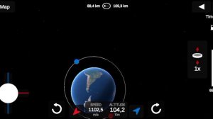 Landing on the Moon in Ellipse Rocket Simulator