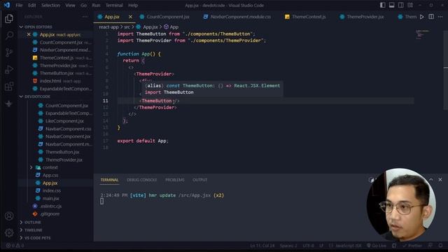 React Crash Course | #09 - How to use React Hooks смотреть онлайн