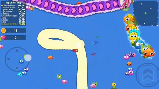 Worm Hunt - Worm Snake Game - Worm Snakes Compete For Delicious Food - Battle Arena