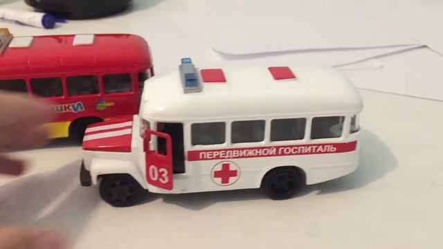 Технопарк Модельки#автобусы обзоры модели кавзы 3976 Скорая помощь кавз игрушки модели смотреть онлайн