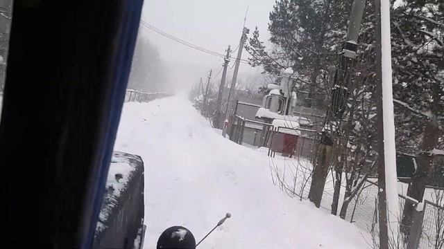 Чистка снега трактором Т-40 или как воевал со снегом. смотреть онлайн