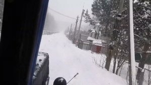 Чистка снега трактором Т-40 или как воевал со снегом.