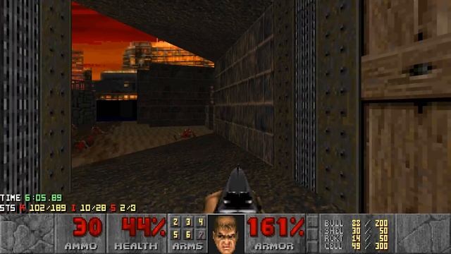 Doom 2 in Spain Only - MAP16: Afueras (Blind Ultra-Violence 100%) смотреть онлайн