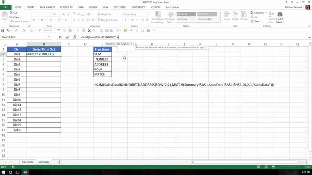 How To Use The ADDRESS Function In Excel смотреть онлайн