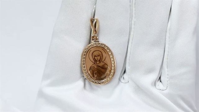 Золотая подвеска-иконка Святая равноапостольная мироносица Мария Магдалина SOKOLOV с эмалью смотреть онлайн