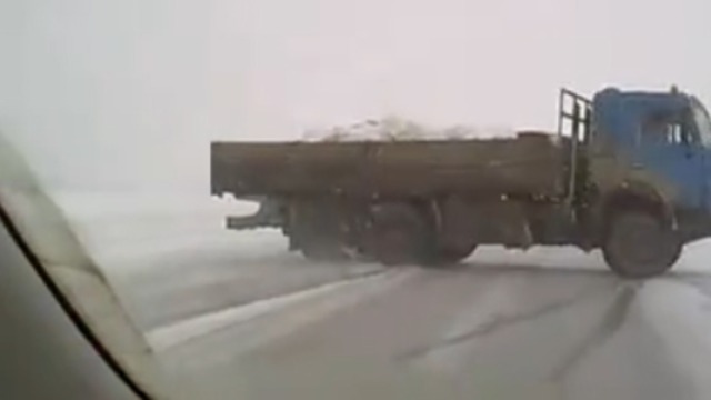 Занос на КАМАЗе смотреть онлайн