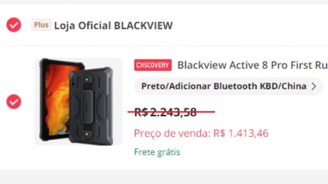 PROMOÇÃO LANÇAMENTO MUNDIAL TABLET ACTIVE 8 PRO BLACKVIEW SUPER BATERIA E AUDIO, RESISTENTE A QUEDA смотреть онлайн