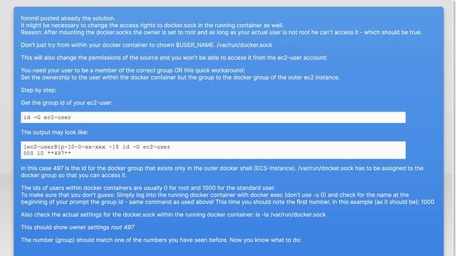 Can an ECS container have access to the docker socket? смотреть онлайн