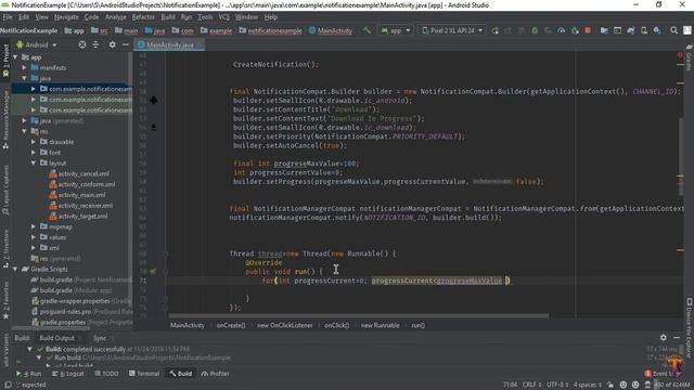 Android tutorial - 42 - Notification Progress Bar | Download Progress Bar | Loading Bar смотреть онлайн