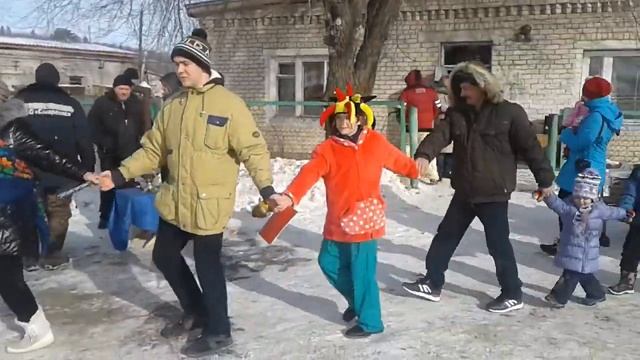 Масленица! п.Жареный бугор. ХОРОВОД. 18.02.2018 смотреть онлайн