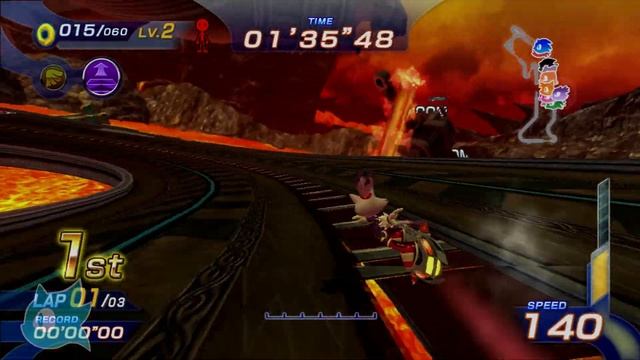 Sonic Free Riders - [Bonus Characters and Gears Showoff] (Expert Courses) смотреть онлайн
