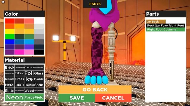 Creating Glamrock Foxy And Glamrock Bonnie In Roblox Freddy's Ultimate Roleplay