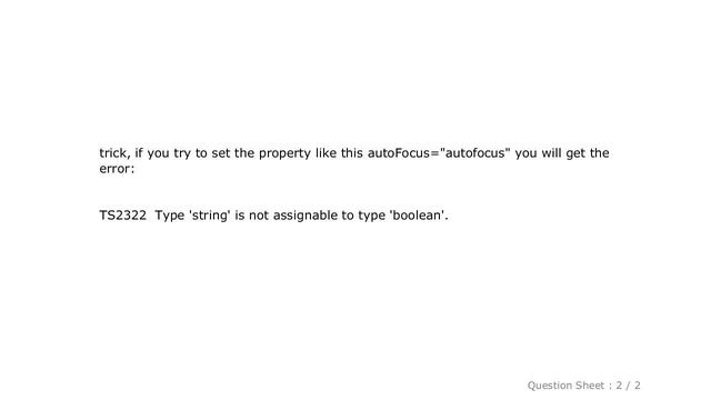 HTML : How can I set autofocus on an input that react is rendering смотреть онлайн