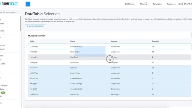 New DataTable Selection Modes on PrimeReact смотреть онлайн