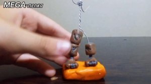 лепим кошмарного Фредди из пластилина из игры фнаф