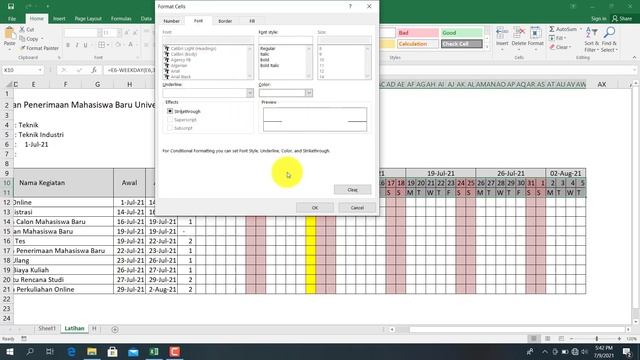Cara Membuat Tabel Kegiatan Otomatis | Gantt Chart Otomatis смотреть онлайн