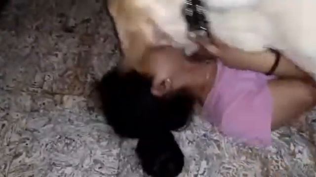 Cute aunty with dog смотреть онлайн